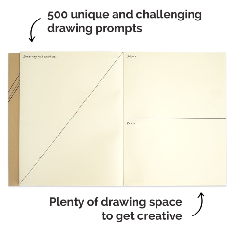 500 Drawing Prompts Journal