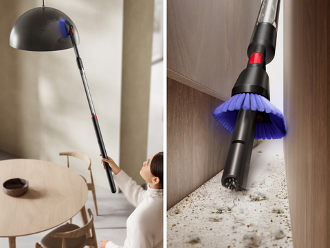 Dyson PencilVac Fluffycones Cordless Vacuum in Black