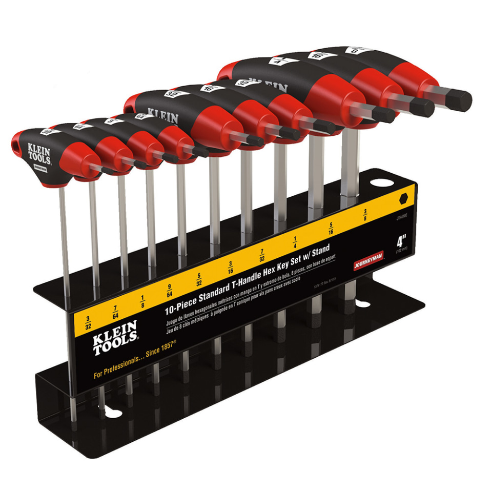 Klein Tools - 10 Piece T-Handle Cushion Grip Hex Key Set | MSC Direct