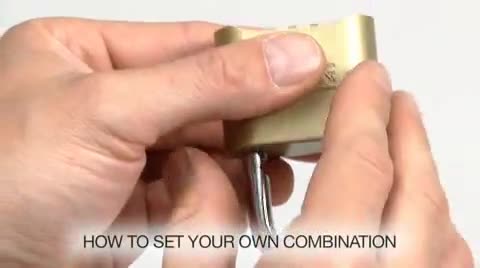 Master Lock 176 Resettable Combination Brass Padlock, Supervisory