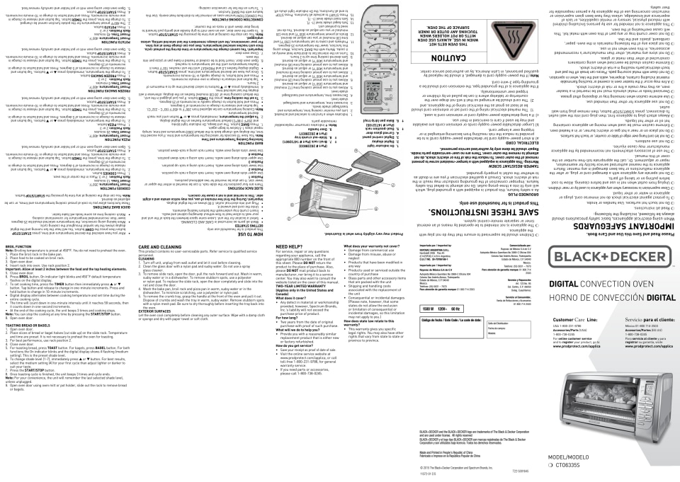 BLACK+DECKER Countertop Convection Toaster Oven, Stainless Steel