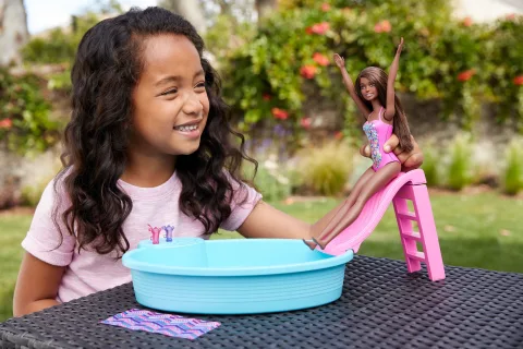 Barbie slide and pool deals