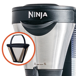 Restored Ninja CF081 Hot and Iced Coffee Bar With Glass Carafe  (Refurbished) 