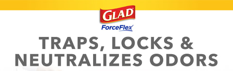 Glad Force Flex-Plus Tall Kitchen Drawstring Trash Bags, Cherry Blossom  Scent (13 gal., 120 ct.) - Sam's Club