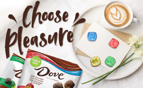 DOVE PROMISES Dark Chocolate Self Care Candy, 15.8 oz Large Bag