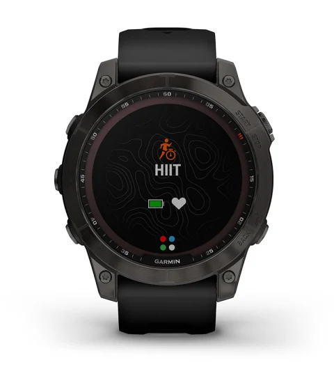 Garmin fenix 7 Sapphire Solar 47mm Rugged GPS Smartwatch with Music and  Fitness Features, Black DLC Titanium/Black Band - Walmart.com