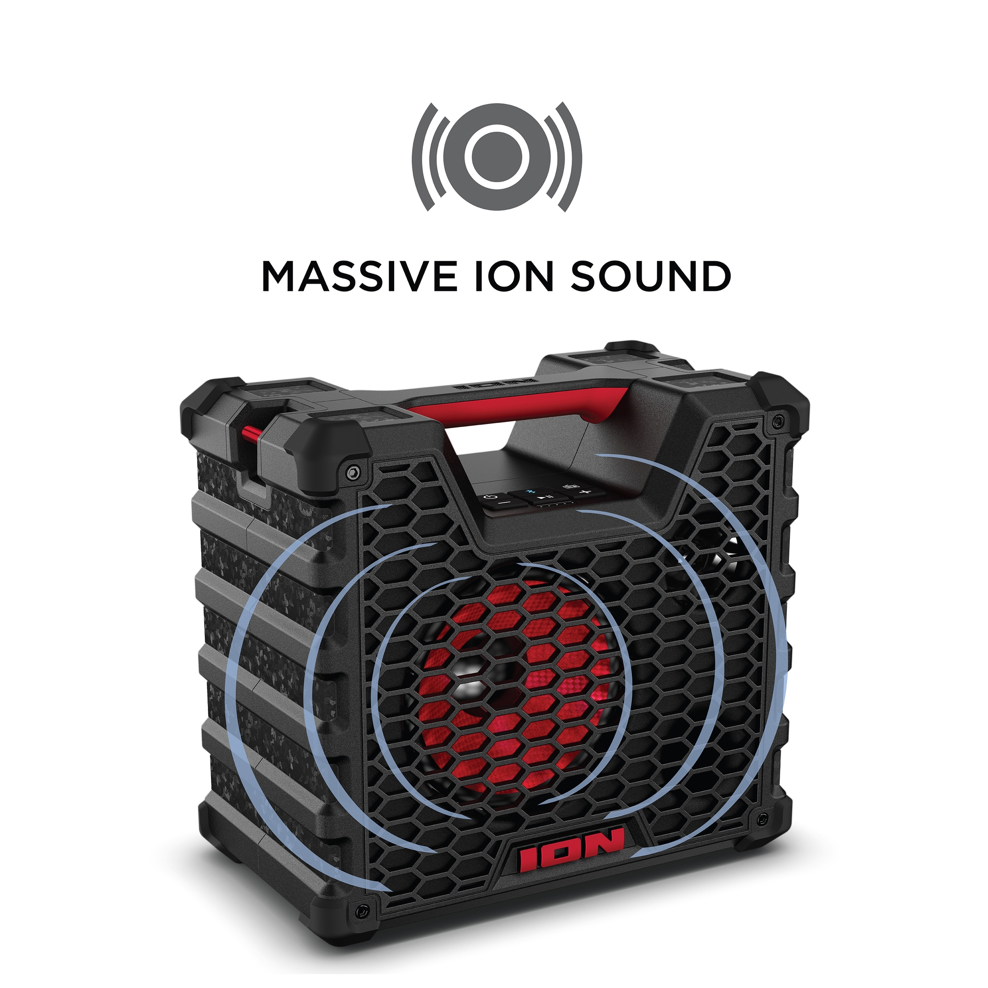 ION Audio Tailgater Tough Speaker, Rugged Portable All-Weather Wireless ...