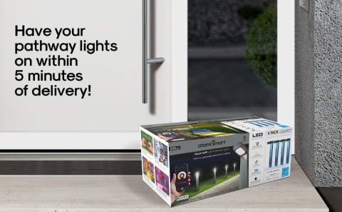 Have your pathway lights on within 5 minutes of delivery.