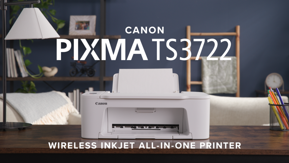 PIXMA TS3722 Wireless All-in-One Home Printer with Scanner and 