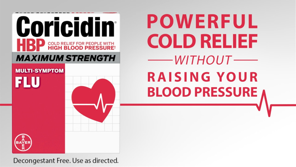 Coricidin Hbp Maximum Strength Cold, Cough & Flu Medicine, Liquid Gels 