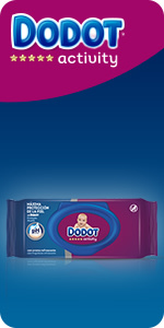 Dodot Sensitive Kit Recién Nacido: Paquete de Pañales Talla 1 (2-5 kg) +  Dos Paquetes Talla 2 (4-8 kg) + 54 Toallitas Dodot Sensitive con Caja