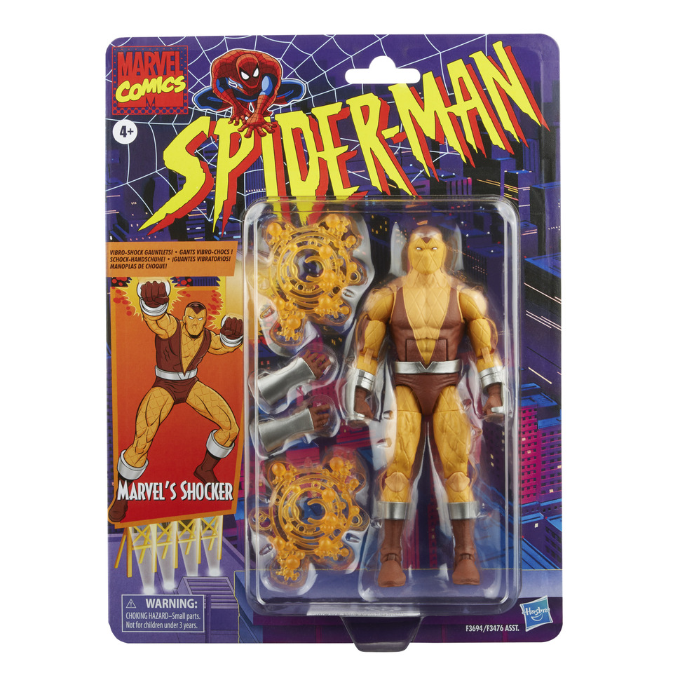 thumbnail video image 2 of Marvel Legends Series Spider-Man Marvel’s Shocker Action Figure, Includes 4 Accessories, 2 of 8