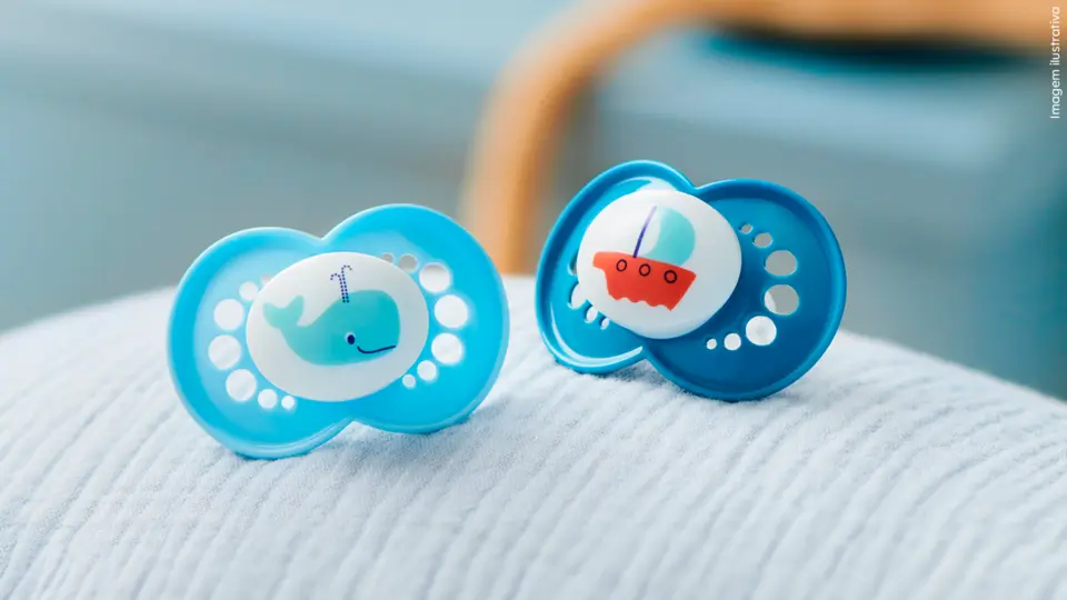 Chupeta Mam Original Tam 2 Dino Azul 6 meses 1 unidade