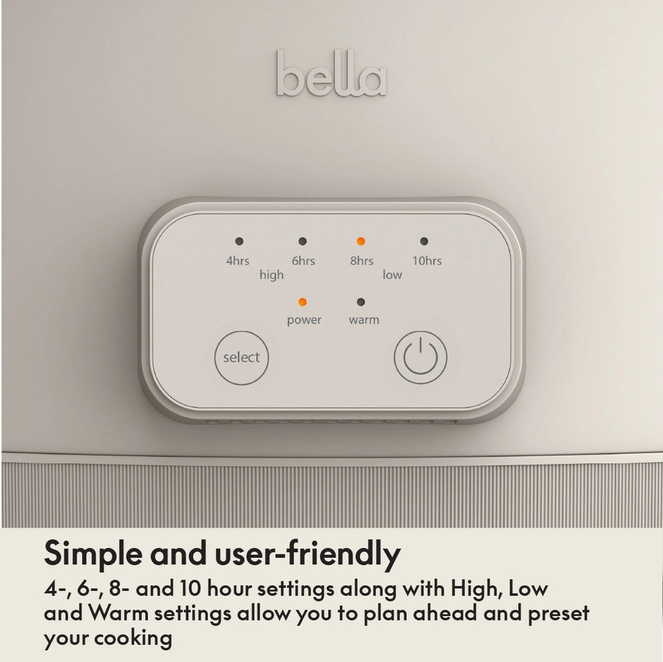 Up close image of touchscreen on 6qt Programmable Slow Cooker