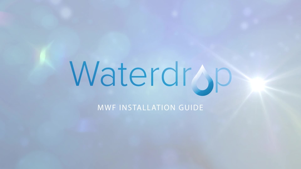 thumbnail video image 2 of Waterdrop MWF Refrigerator Water Filter, Replacement for GE® MWF® Water Filter, SmartWater® MWFP, GWF, HDX FMG-1, RWF1060, GSE25GSHECSS, 2 Packs(Package May Vary), 2 of 10