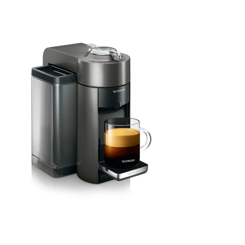 De'Longhi Nespresso Vertuo Coffee and Espresso Maker by De'Longhi, Graphite  Metal with Aeroccino Milk Frother Graphite Metal ENV135GYAE - Best Buy