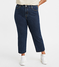 Levi's Women's Wedgie Straight-Leg Distressed Cropped Jeans Levi's Women's Wedgie Straight-Leg Distressed Cropped Jeans