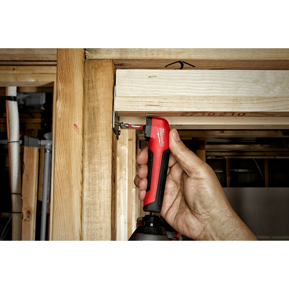 Right Angle Screwdriver Attachment - 90 Degree Corner Adapter For Tight Spaces, Fits 1/4" Impact Drivers