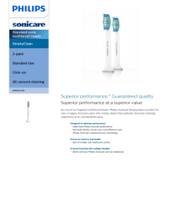 Philips Sonicare SimplyClean C1 Replacement Toothbrush Heads, 5 ct - Kroger