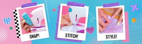 Cool Maker, Stitch 'N Style Fashion Studio Refill with 2 Pre-Threaded  Cartridges, Fabric and Water Transfer Prints, Arts & Crafts Kids Toys for  Girls