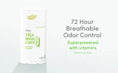 Dove VitaminCare+ Deodorant Stick Cucumber & Melon 72H Odor
