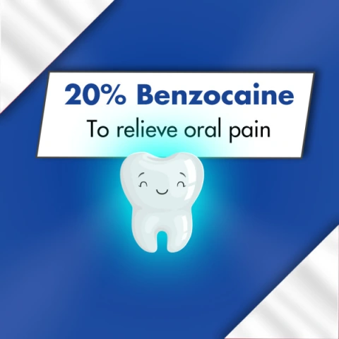 20% Benzocaine to Relieve Oral Pain