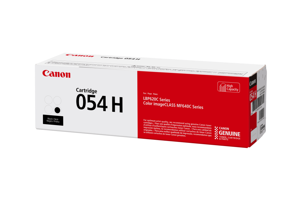 Canon 054H Original High Yield Laser Toner Cartridge - Black - 1