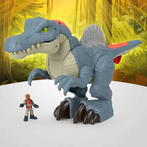 Imaginext Jurassic World Ultra Snap Spinosaurus Dinosaur Toy