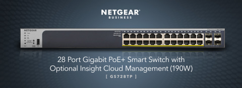 24-port NETGEAR GS728TP - V2 - switch - L3 - smart - 24 x 10/100