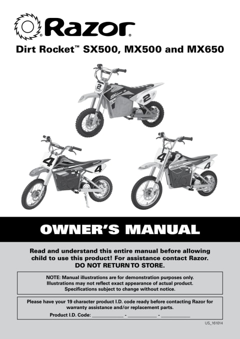 razor dirt rocket sx500