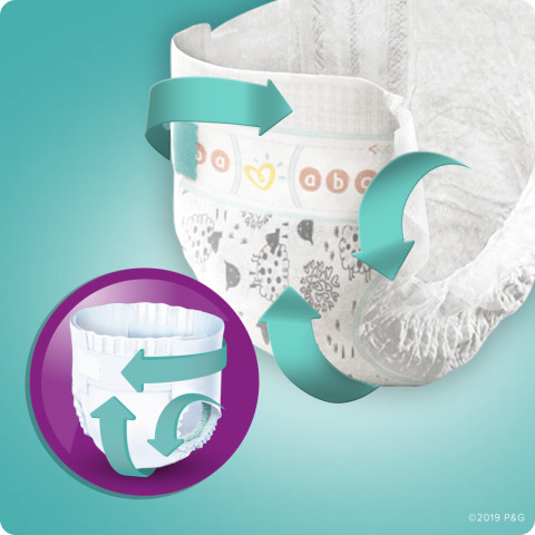 Pampers Cruisers Pañales - Talla 3, 140 unidades, pañales desechables para  bebés activos con estiramiento personalizado