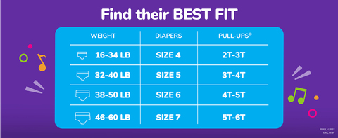 New 5T-6T Sizes of Pull-Ups Training Pants