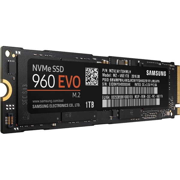 960 EVO M.2 1TB NVMe SSD - Thumbnail 2