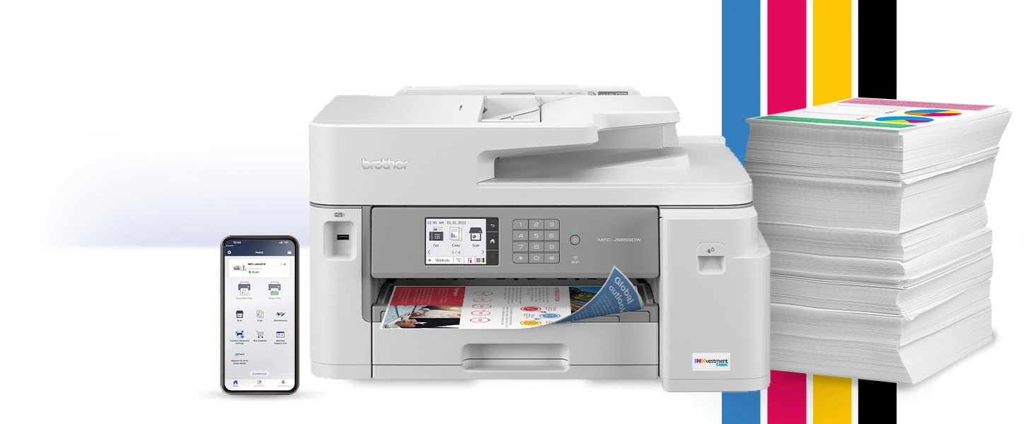 MFC-J5855DW | PrintersAIOs | PrintersAIOsFaxMachines | By Brother