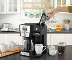 Mr. Coffee 12 Cup Programmable Black Coffee Maker with Hot Water Station 