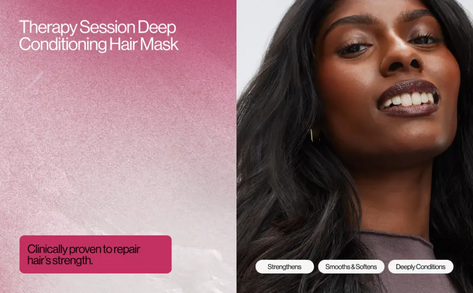 Therapy Session Deep Conditioning Hair Mask is clinically proven to repair hair&#39;s strength.