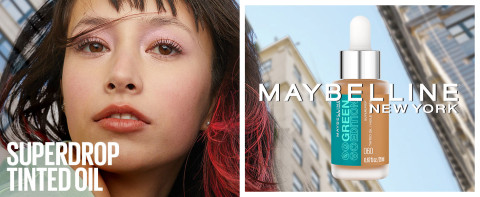 Maybelline Green Edition Superdrop Tinted Oil Makeup, Adjustable Coverage,  80, 0.67 fl oz