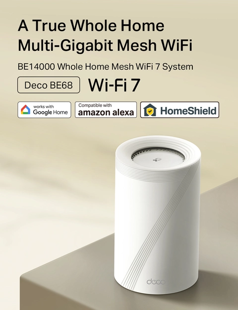 TP Link Deco 7 Pro BE14000 Tri Band Wi Fi 7 Whole Home Mesh Router