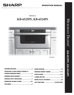 View KB6524PSY Owners Manual  PDF