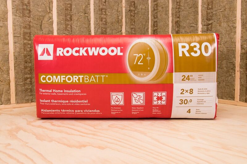 Rockwool Comfortbatt R 30 Attic And Wall 30 7 Sq Ft Unfaced Stone Wool Batt Insulation 23 In W X 47 In L Individual Pack 1 Total Piece In The Batt Insulation Department At Lowes Com