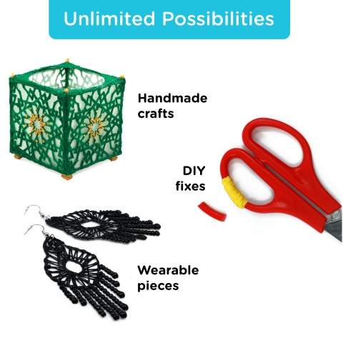 Teq 3Doodler Create+ Essentials 3D Printing Pen Set - Onyx Black