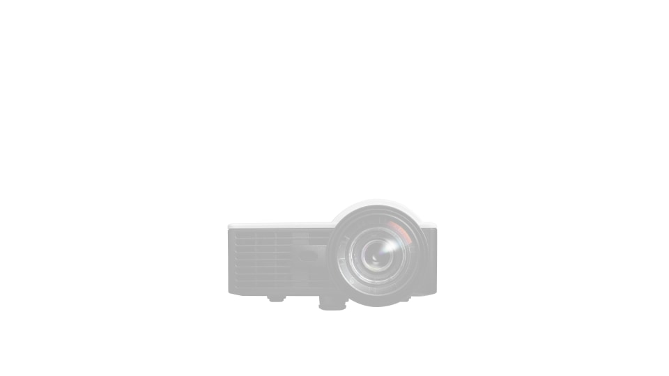 thumbnail video image 2 of Optoma ML1050ST+ Short Throw WXGA Multimedia Projector, White, 2 of 4