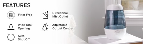 Honeywell Ultra Comfort Cool Mist Humidifier - White, HUL545W
