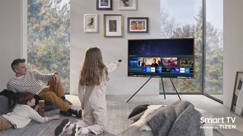 Home entertainment done smarter - Smart TV Powered by TIZEN Home entertainment done smarter - Smart TV Powered by TIZEN