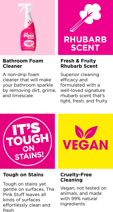 The Pink Stuff, Home & Bathroom Foam Cleaner, 25.36 fl. oz. - Yahoo Shopping