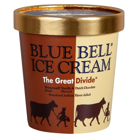 Blue Bell® Gold Rim Assorted Flavors Ice Cream Pint, 16 fl oz