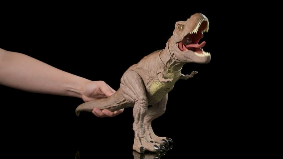 Mattel Jurassic World Epic Roarin' Tyrannosaurus T Rex Large Action Figure,  Primal Attack Feature & Sound, Realistic Shaking