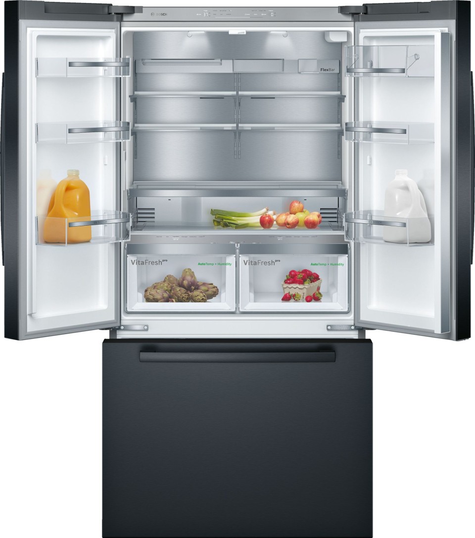 Bosch 21 Cu. Ft. 800 Series French Door Refrigerator B36CT80SNB