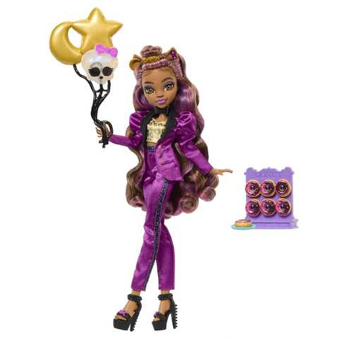 Monster High Draculaura Doll in Monster Ball Party Dress with Themed  Accessories Like Chocolate Fountain