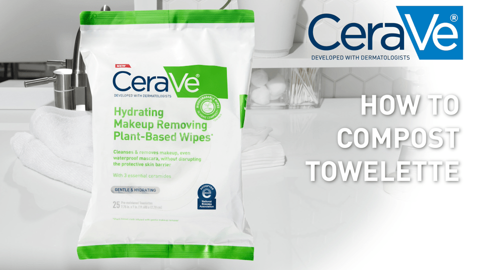 thumbnail video image 2 of CeraVe Hydrating Makeup Removing Plant-Based Wipes, 25 Count, 2 of 4
